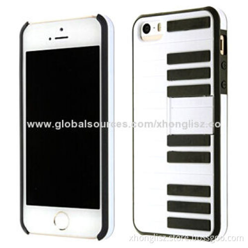 Hot Selling Piano TPU + PC Cases, New Design for iPhone 5/5S, OEM /ODM Orders Welcomed